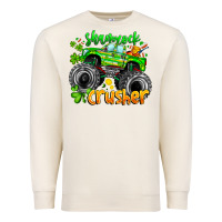 Sandshell Shamrock Crusher Premium Sweatshirt - CowhideDigitalArt