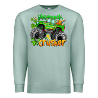 Seafoam Shamrock Crusher Premium Sweatshirt - CowhideDigitalArt