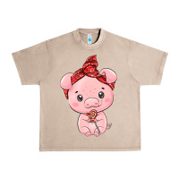 French Oak cute pig Urban Heavy Tee - texasbilliewilder
