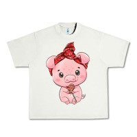 Pistachio cute pig Urban Heavy Tee - texasbilliewilder