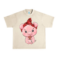 Sandshell cute pig Urban Heavy Tee - texasbilliewilder