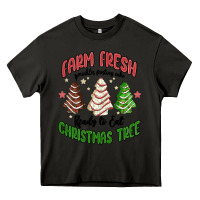 Asphalt farm fresh christmas tree Heavy Core Tee - MaliasSmallBusiness