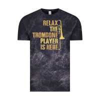 Cloud Black relax the trombone player is here gift trombone gifts Vintage Tee - lanVoArt