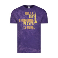 Cloud Purple relax the trombone player is here gift trombone gifts Vintage Tee - lanVoArt