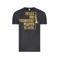 Vintage Black relax the trombone player is here gift trombone gifts Vintage Tee - lanVoArt