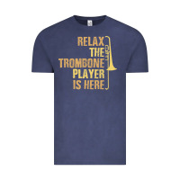 Vintage Denim relax the trombone player is here gift trombone gifts Vintage Tee - lanVoArt