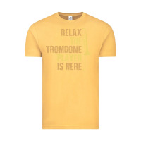 Vintage Mustard relax the trombone player is here gift trombone gifts Vintage Tee - lanVoArt