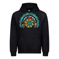 Black gemstone sunflower  rainbow Urban Hoodie - Artiststas
