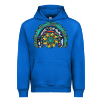 Cobalt gemstone sunflower  rainbow Urban Hoodie - Artiststas