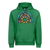 Emerald gemstone sunflower  rainbow Urban Hoodie - Artiststas