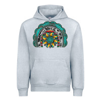 Heather Grey gemstone sunflower  rainbow Urban Hoodie - Artiststas