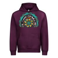 Mauve Wine gemstone sunflower  rainbow Urban Hoodie - Artiststas