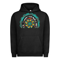Pigment Black gemstone sunflower  rainbow Urban Hoodie - Artiststas