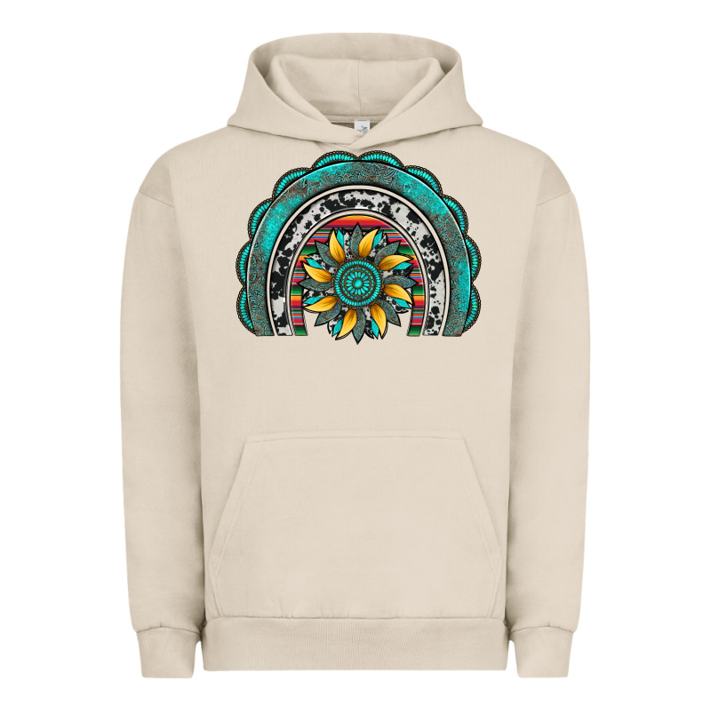Gemstone Sunflower  Rainbow Urban Hoodie by Artiststas | Teevron