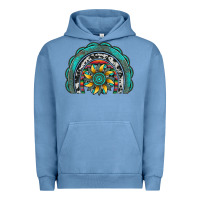 Pigment Pebble Blue gemstone sunflower  rainbow Urban Hoodie - Artiststas
