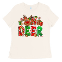 Bone Oh deer Reindeer Ladies Tee - NancyCooperArtShop