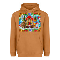 Meerkat Christmas cowboy gnome Heavyweight Hoodie - CowhideDigitalArt