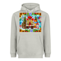 Moon Dust Christmas cowboy gnome Heavyweight Hoodie - CowhideDigitalArt