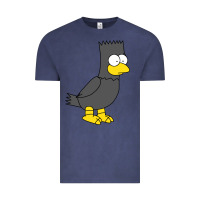 Vintage Denim bart as edgar allen poe raven nevermore halloween Vintage Tee - lanVoArt