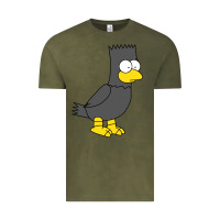 Vintage Olive bart as edgar allen poe raven nevermore halloween Vintage Tee - lanVoArt