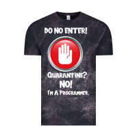 Cloud Black I'm Not In Quarantine I'm A Programmer Vintage Tee - Bettercallsaul