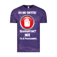 Cloud Purple I'm Not In Quarantine I'm A Programmer Vintage Tee - Bettercallsaul