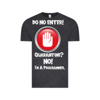 Vintage Black I'm Not In Quarantine I'm A Programmer Vintage Tee - Bettercallsaul