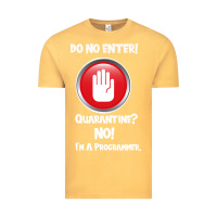 Vintage Mustard I'm Not In Quarantine I'm A Programmer Vintage Tee - Bettercallsaul