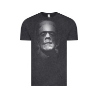 Vintage Black frankenstein monster boris karloff face Vintage Tee - lanVoArt