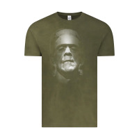 Vintage Olive frankenstein monster boris karloff face Vintage Tee - lanVoArt