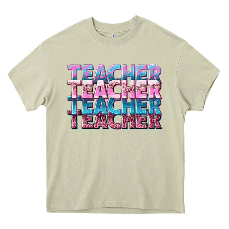 Teacher Stacked Heavy Core Tee by NancyCooperArtShop | Teevron