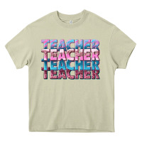 Mossy teacher stacked Heavy Core Tee - NancyCooperArtShop