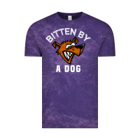 Cloud Purple bitten by a dog angry dog bite funny gift Vintage Tee - lanVoArt