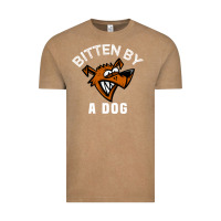 Vintage Coffee bitten by a dog angry dog bite funny gift Vintage Tee - lanVoArt