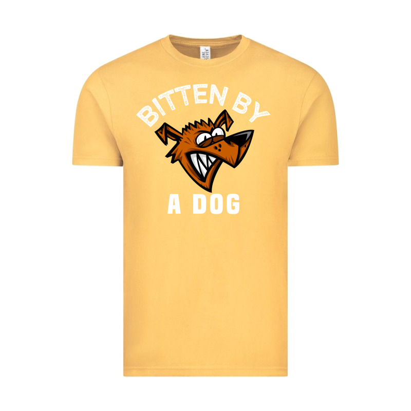 Bitten By A Dog Angry Dog Bite Funny Gift Vintage Tee by lanVoArt | Teevron