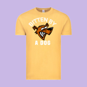 Bitten By A Dog Angry Dog Bite Funny Gift Vintage Tee Designed By Lanvoart