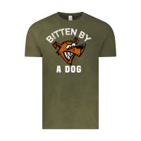 Vintage Olive bitten by a dog angry dog bite funny gift Vintage Tee - lanVoArt