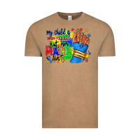 Vintage Coffee my child is non verbal but her mama aint afro hand rana Vintage Tee - RanaPortraitStore