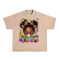 Burro little miss mardi gras afro messy bun kid Urban Heavy Tee - texasbilliewilder