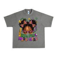 Tornado little miss mardi gras afro messy bun kid Urban Heavy Tee - texasbilliewilder