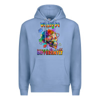 Colony Blue Autism seeing in the world differently Premium Hoodie - FaDigitalArtStudio