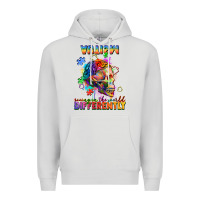 Dove Grey Autism seeing in the world differently Premium Hoodie - FaDigitalArtStudio