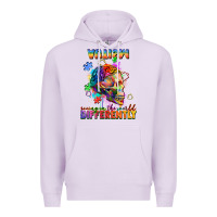 Lilac Autism seeing in the world differently Premium Hoodie - FaDigitalArtStudio