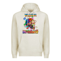 Oatmeal Heather Autism seeing in the world differently Premium Hoodie - FaDigitalArtStudio