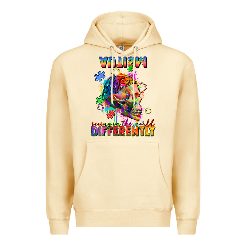 Autism Seeing In The World Differently Premium Hoodie by FaDigitalArtStudio | Teevron