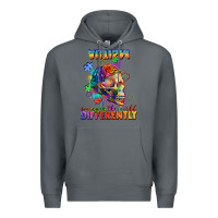 Rock Autism seeing in the world differently Premium Hoodie - FaDigitalArtStudio