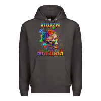 Smoke Autism seeing in the world differently Premium Hoodie - FaDigitalArtStudio