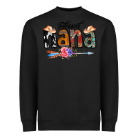 Black Blessed Nana Heavyweight Sweatshirt - CowCowDesign