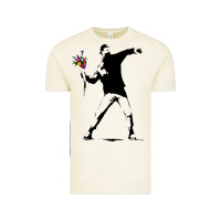 Vintage Arctic banksy protester throwing flowers Vintage Tee - lanVoArt