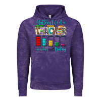 Cloud Purple battery life of a teacher monday friday Vintage Hoodie - NancyCooperArtShop